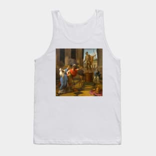 Alexander Consulting the Oracle of Apollo by Louis-Jean-Francois Lagrenee Tank Top